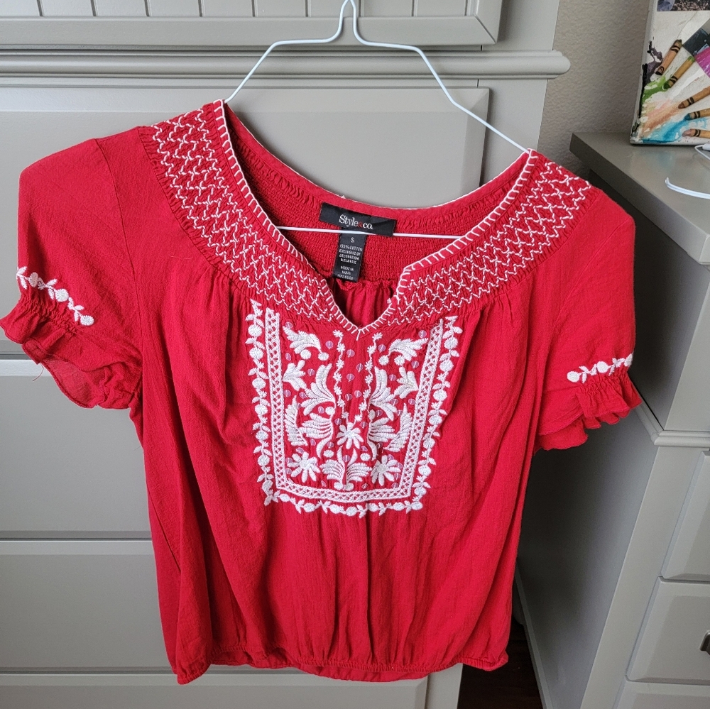 2 peasant blouses $12 for both - Picture 3 of 16